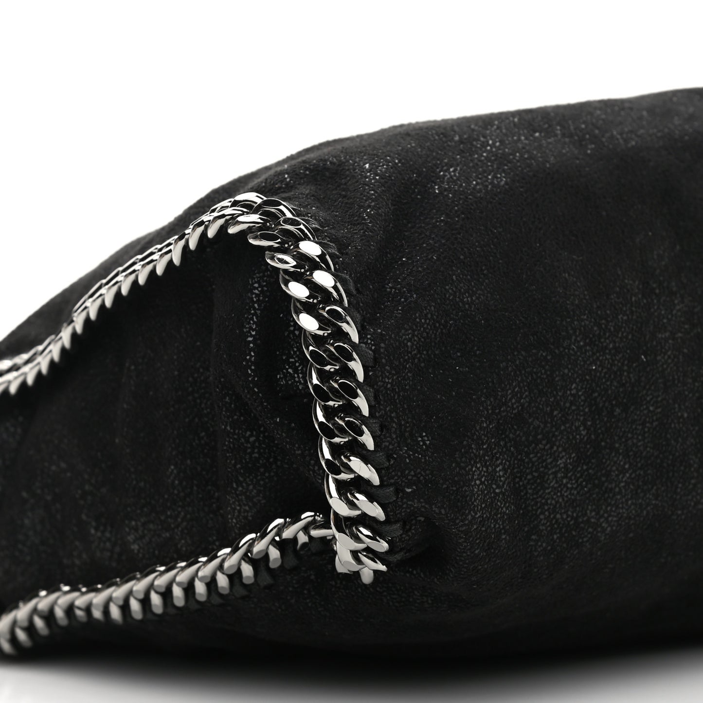 Shaggy Deer Falabella Fold Over Tote Black