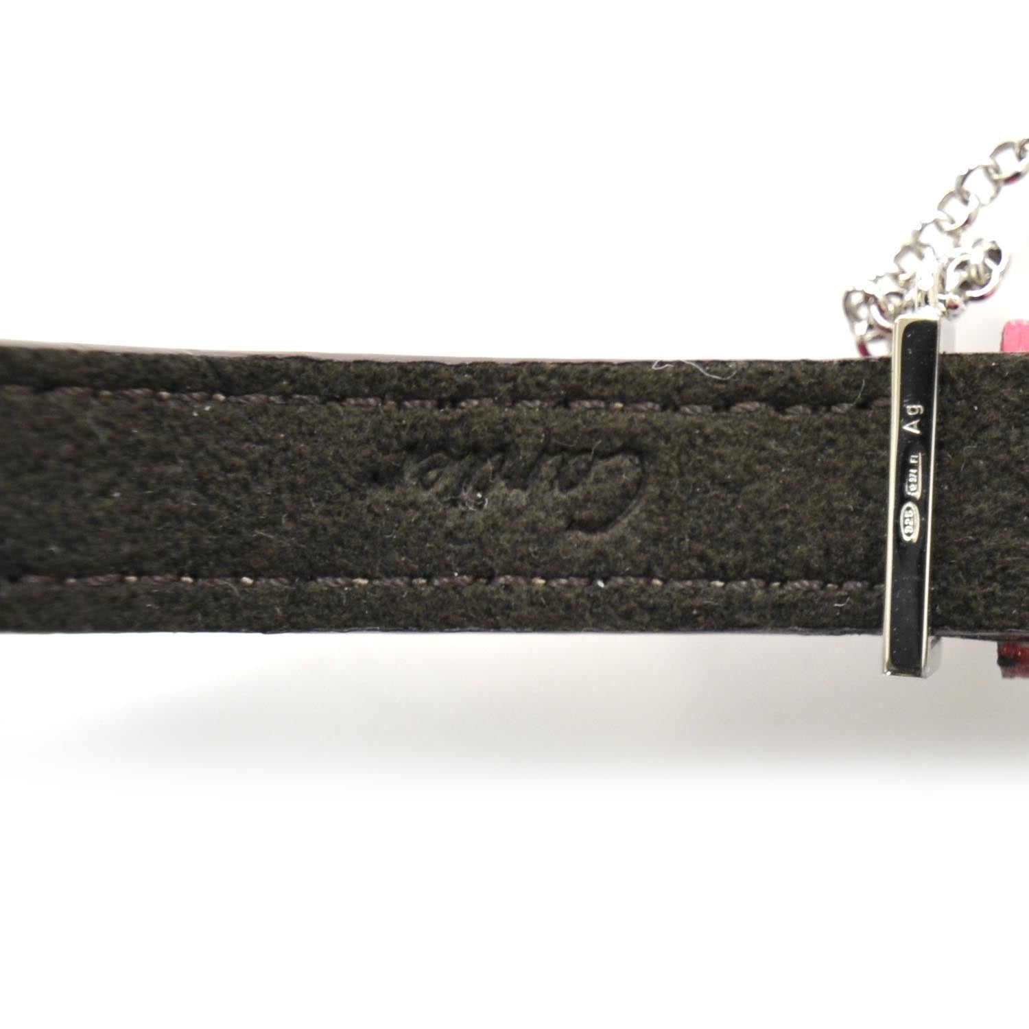 Cartier Goatskin Leather Les Must Bracelet Fuchsia 5 of 6