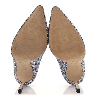 Jimmy Choo Coarse Glitter Degrade Pointy Toe Romy 100 Pumps 40 Bubblegum Multicolor 20 of 36