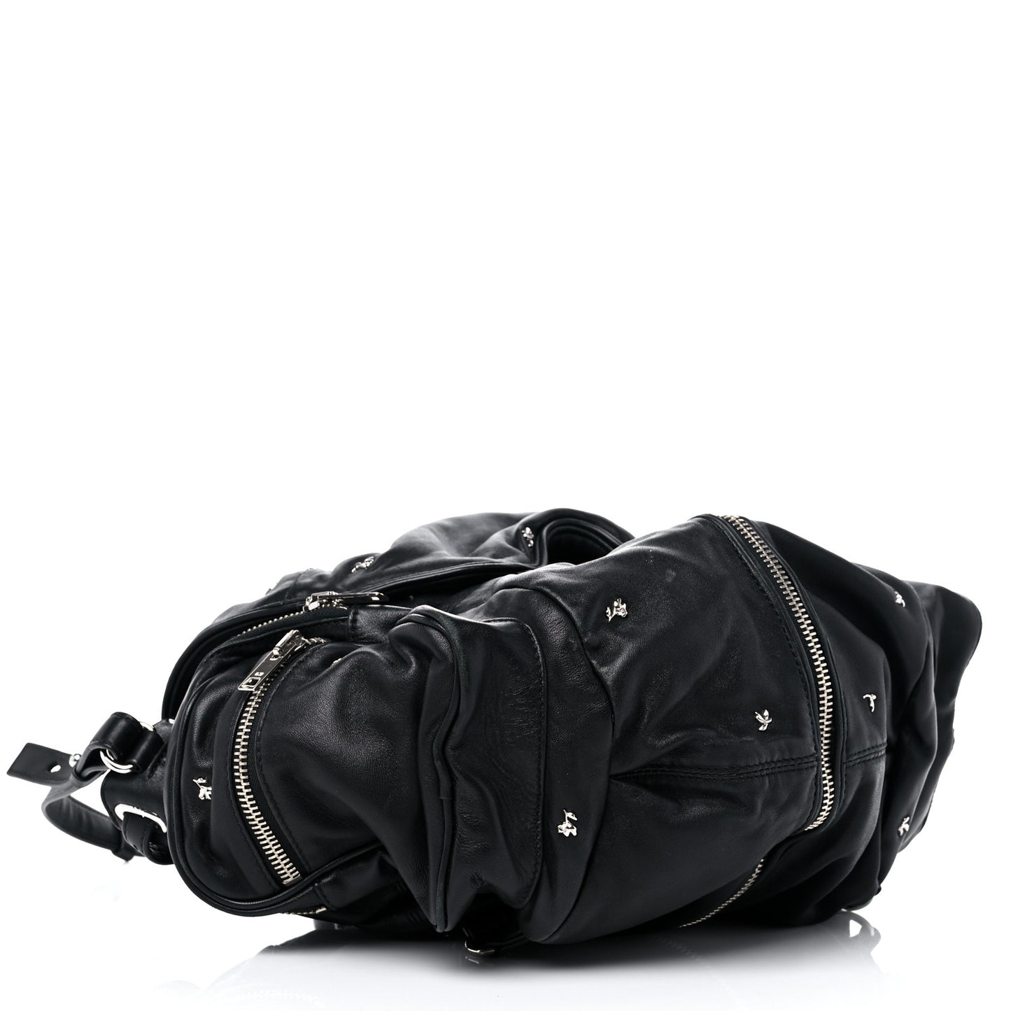 Lambskin Marti Backpack Bag Washed Black Rhodium Hardware