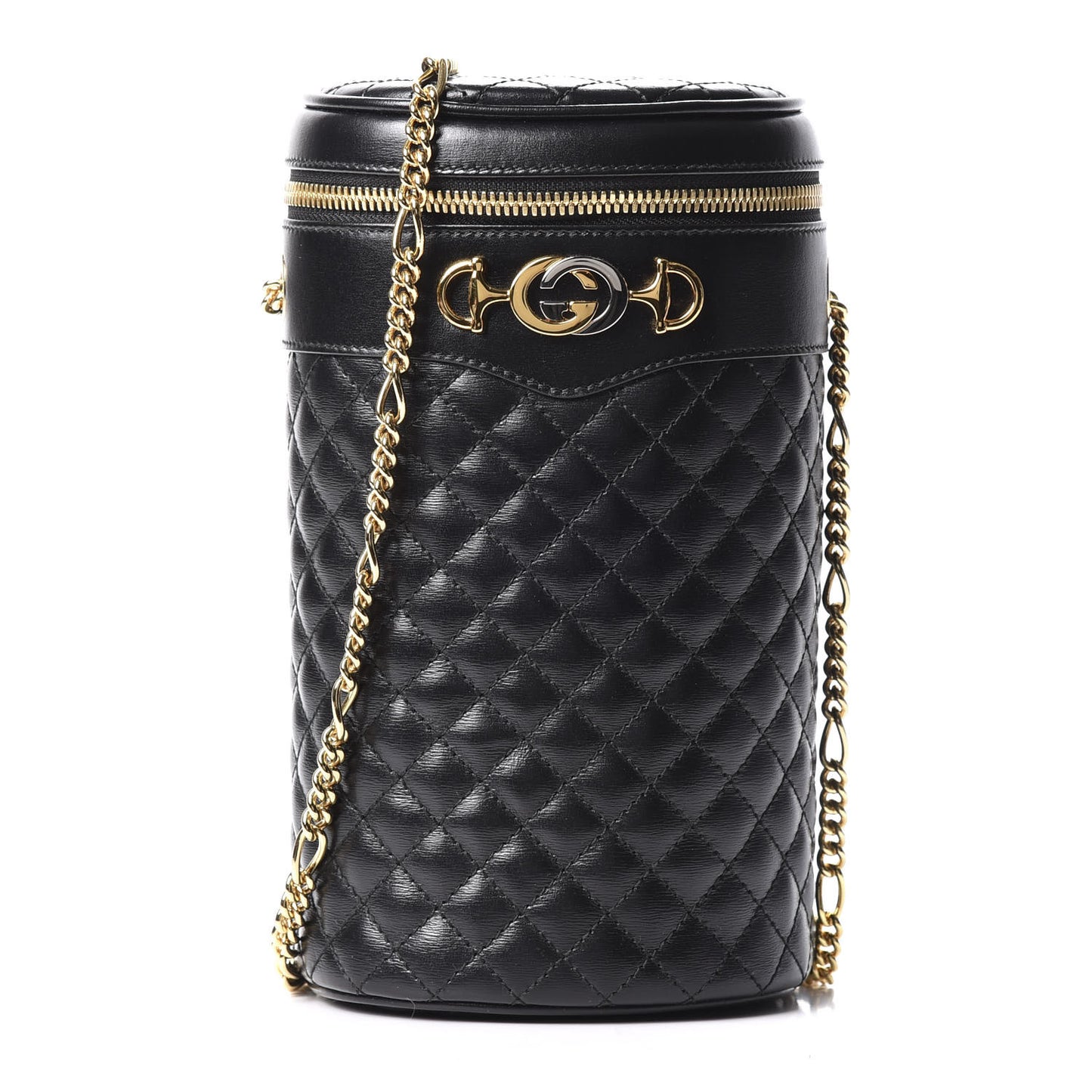 Calfskin Trapuntata Zumi Belt Bag Black