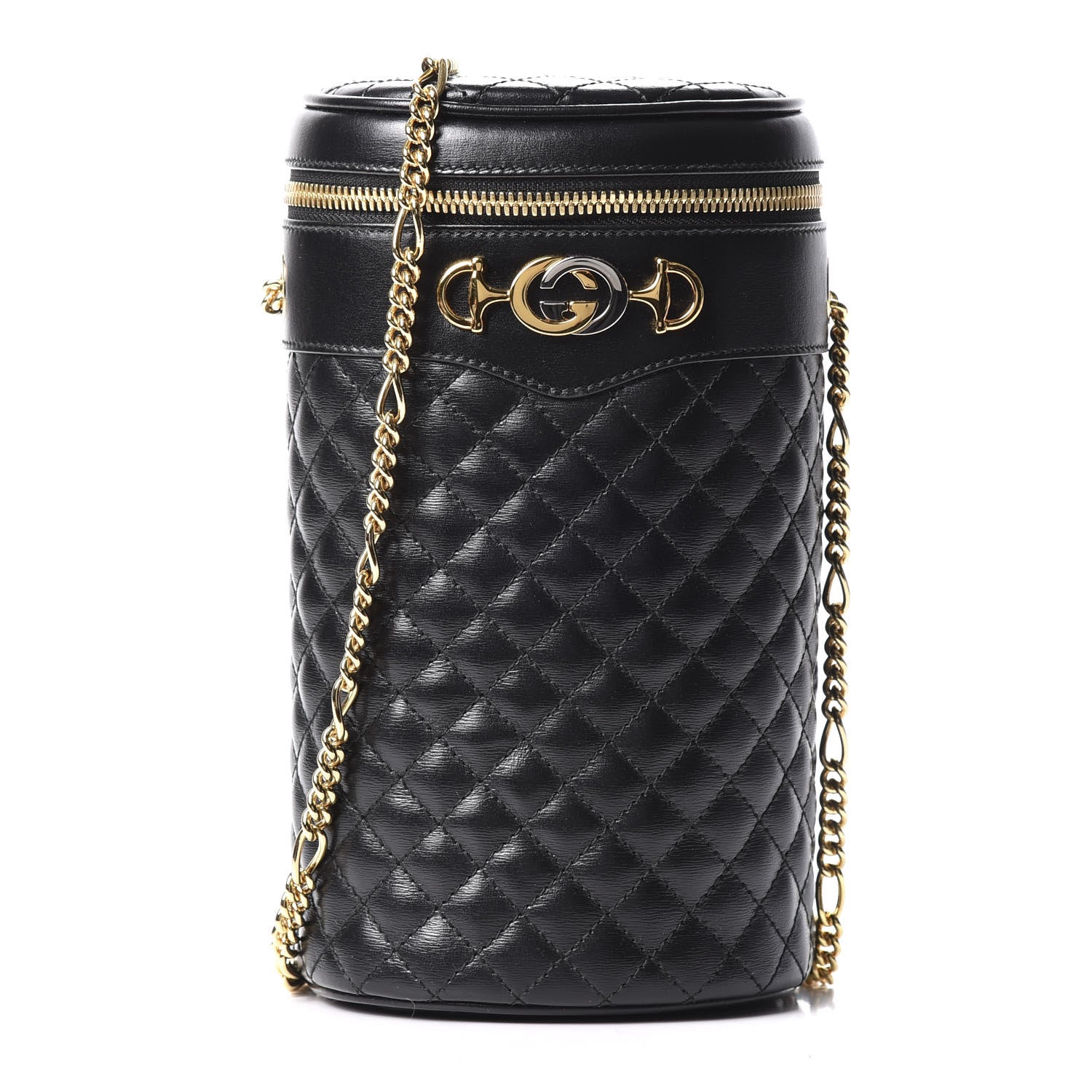 Gucci Calfskin Trapuntata Zumi Belt Bag Black 1 of 11