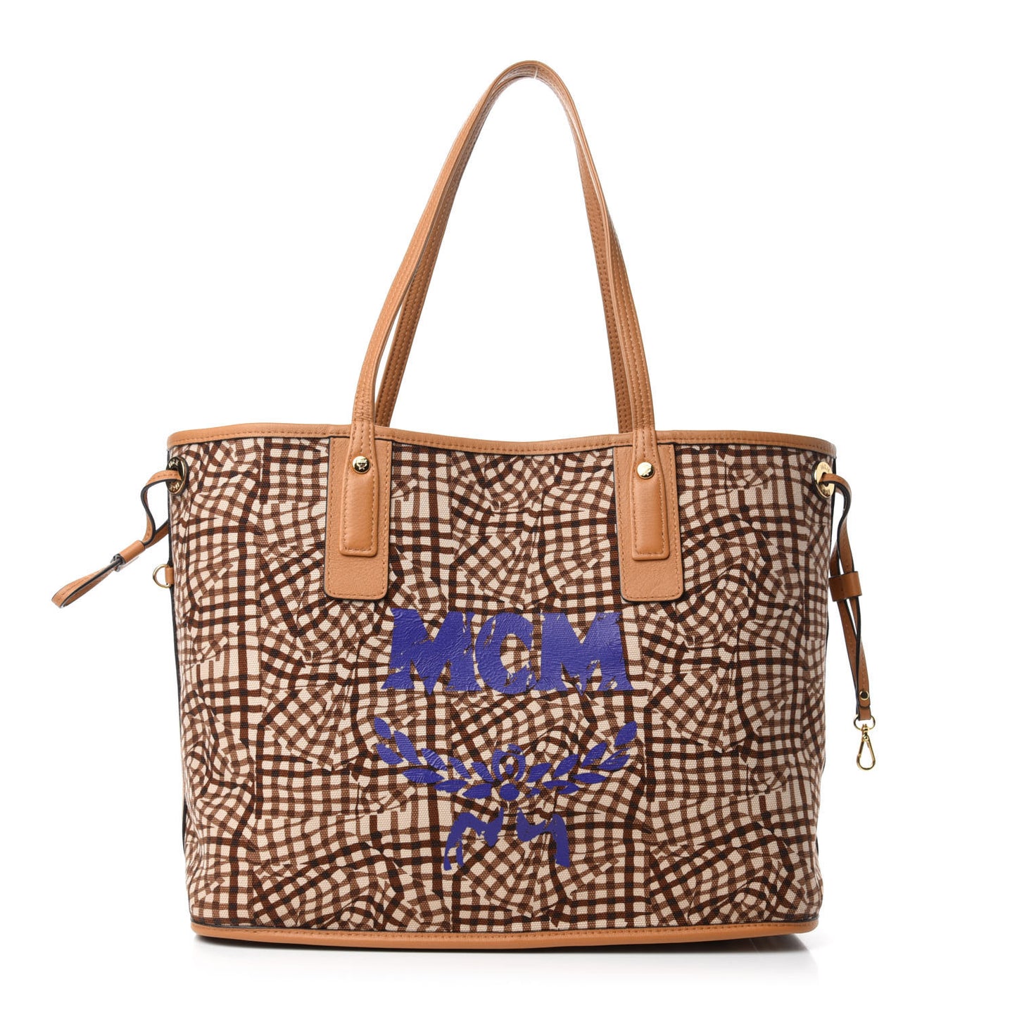 Visetos Medium Liz Reversible Shopper Tote Cognac