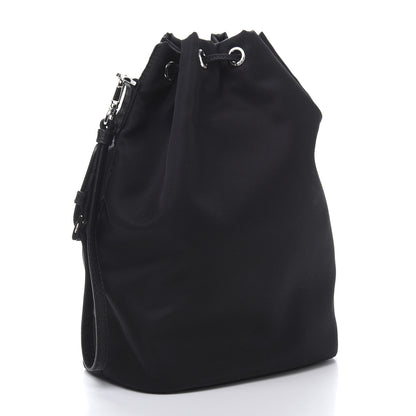 Prada Saffiano Tessuto Nylon Vela Bucket Wristlet Black 3 of 10