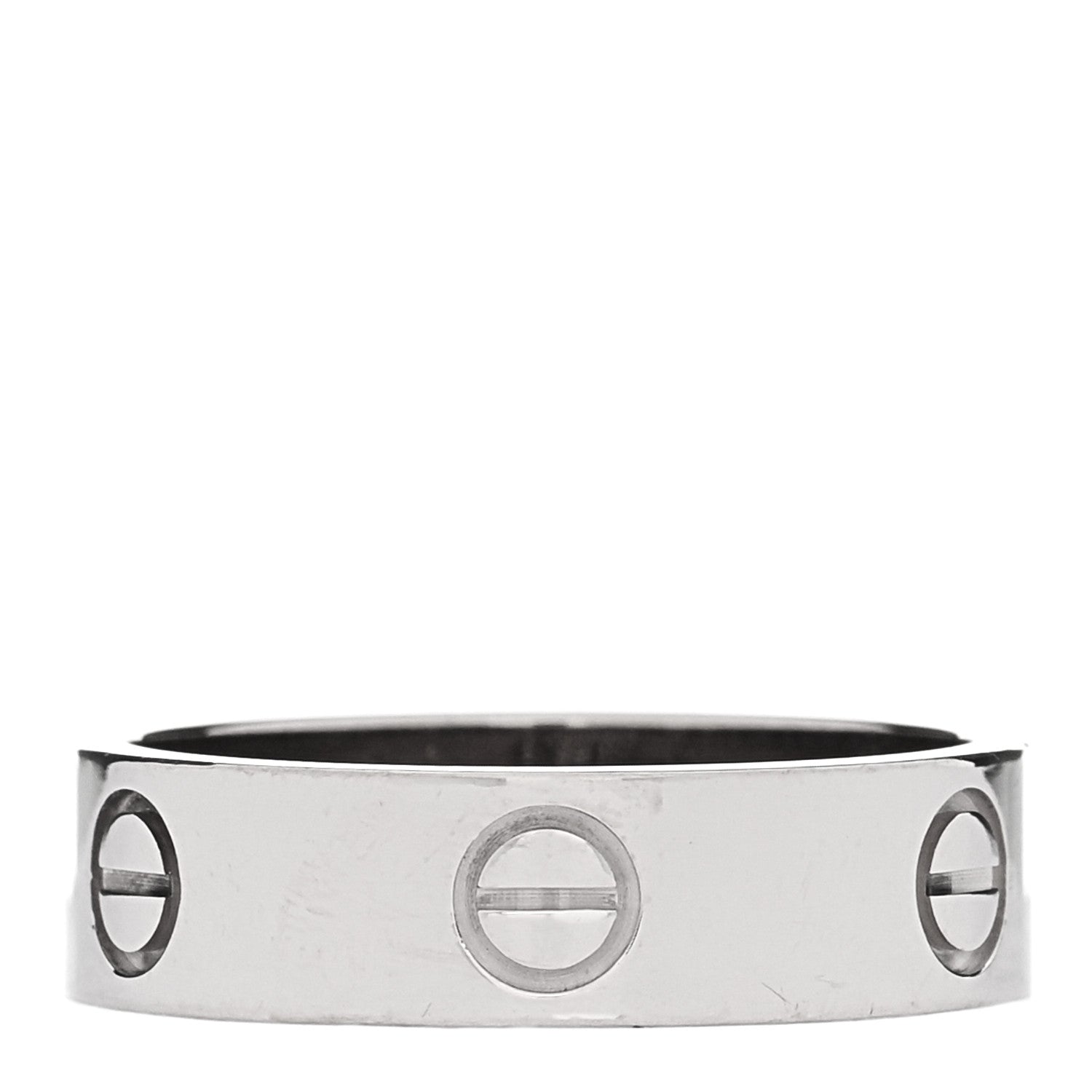 Cartier 18K White Gold 5.5mm LOVE Ring 57 8 3 of 5