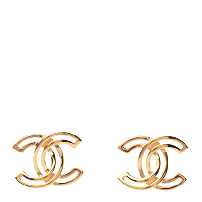 Chanel Metal Obazine CC Earrings Gold 1 of 5