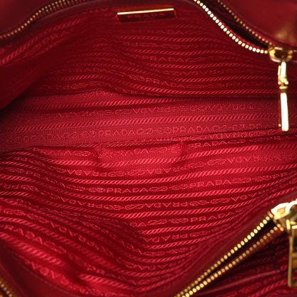 Prada Saffiano Medium Galleria Double Zip Tote Fuoco 7 of 13