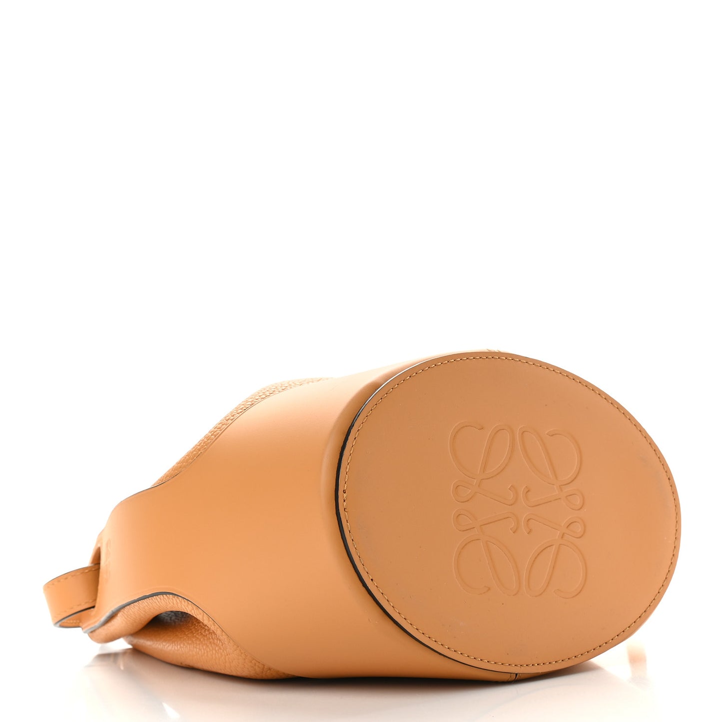 Calfskin Small Balloon Bucket Bag Saffron Yellow