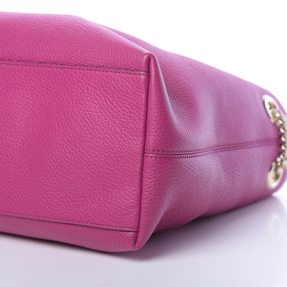 Gucci Cellarius Calfskin Medium Soho Chain Shoulder Bag Bright Bouganville 10 of 10