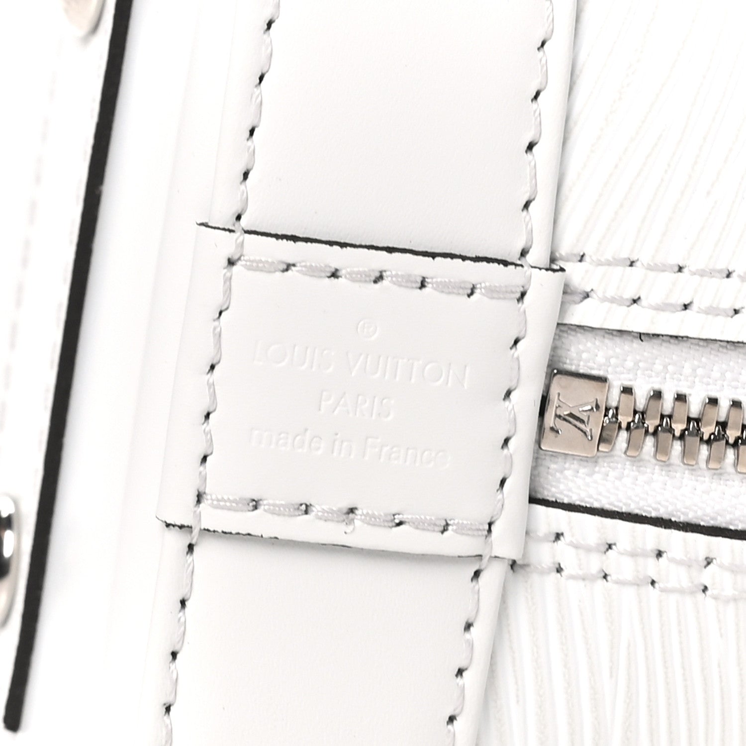 Louis Vuitton Epi Alma BB White 6 of 9