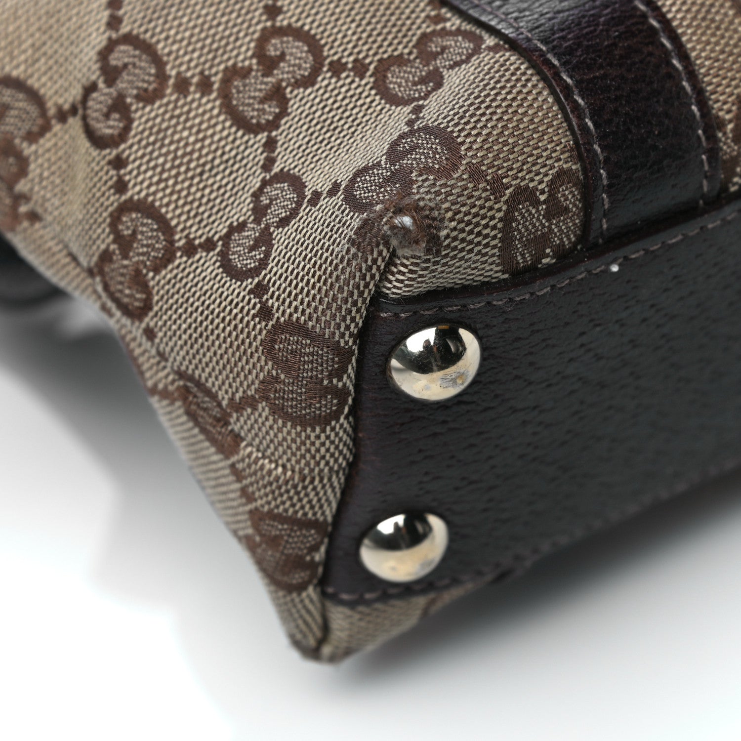 Gucci Monogram Small Abbey Tote Dark Brown 9 of 33
