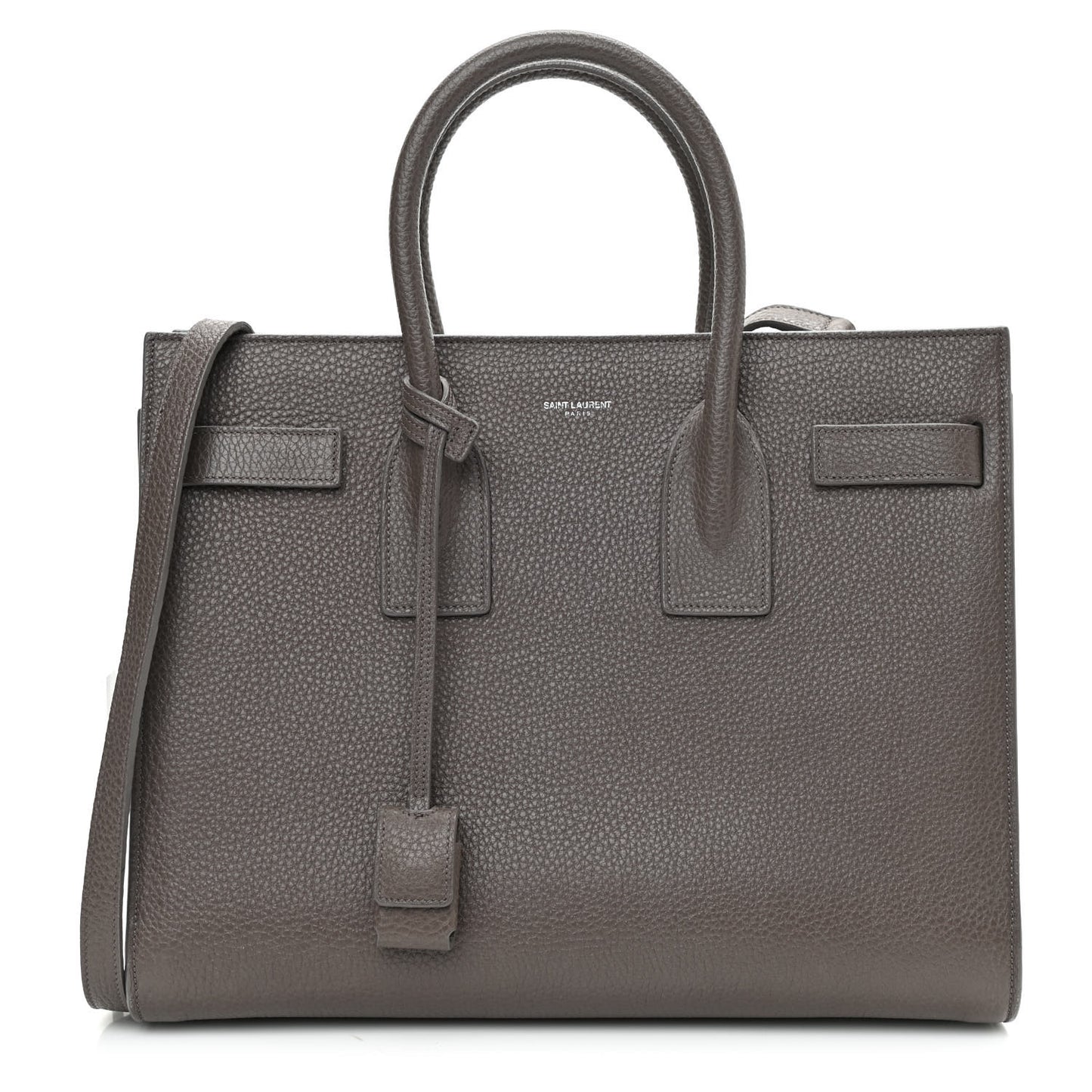 Grained Calfskin Small Sac De Jour Fog
