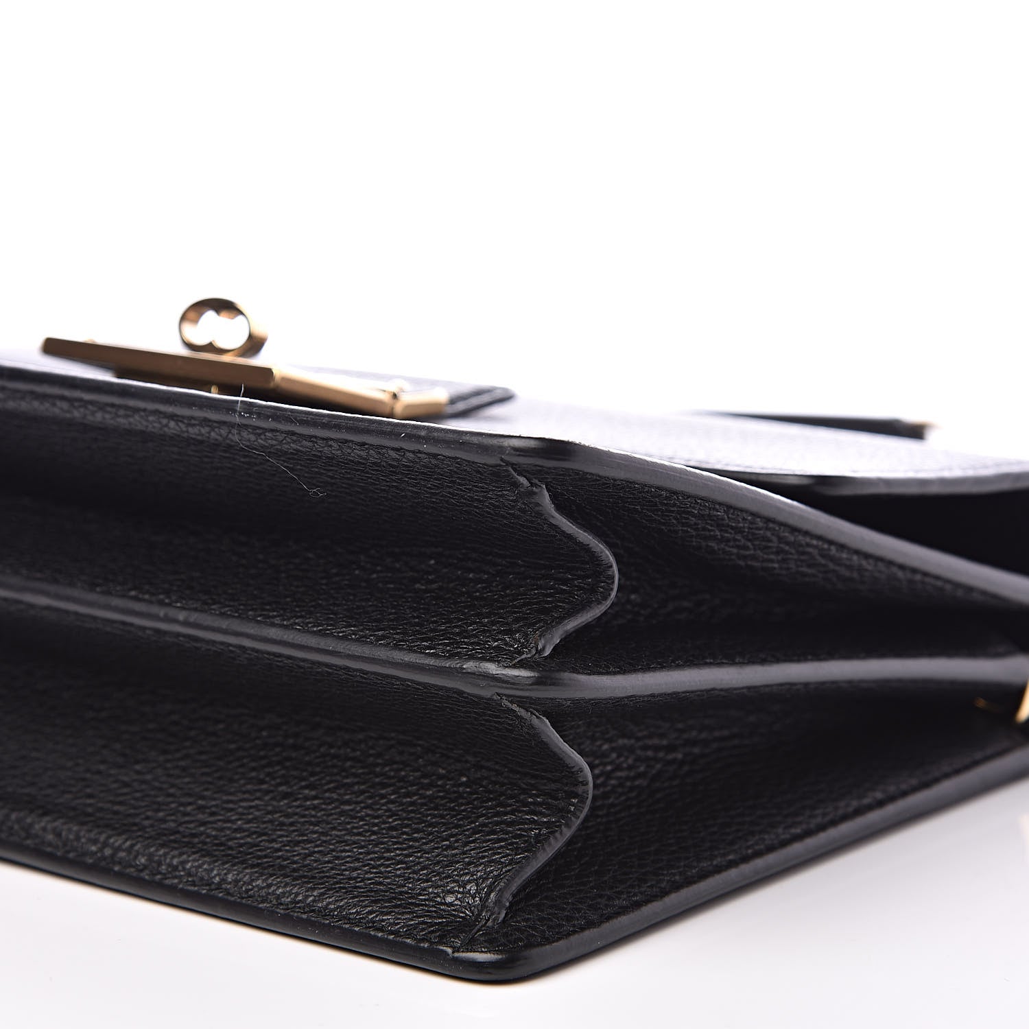 Dolce & Gabbana Grained Calfskin Rosalia Shoulder Bag Black 8 of 9