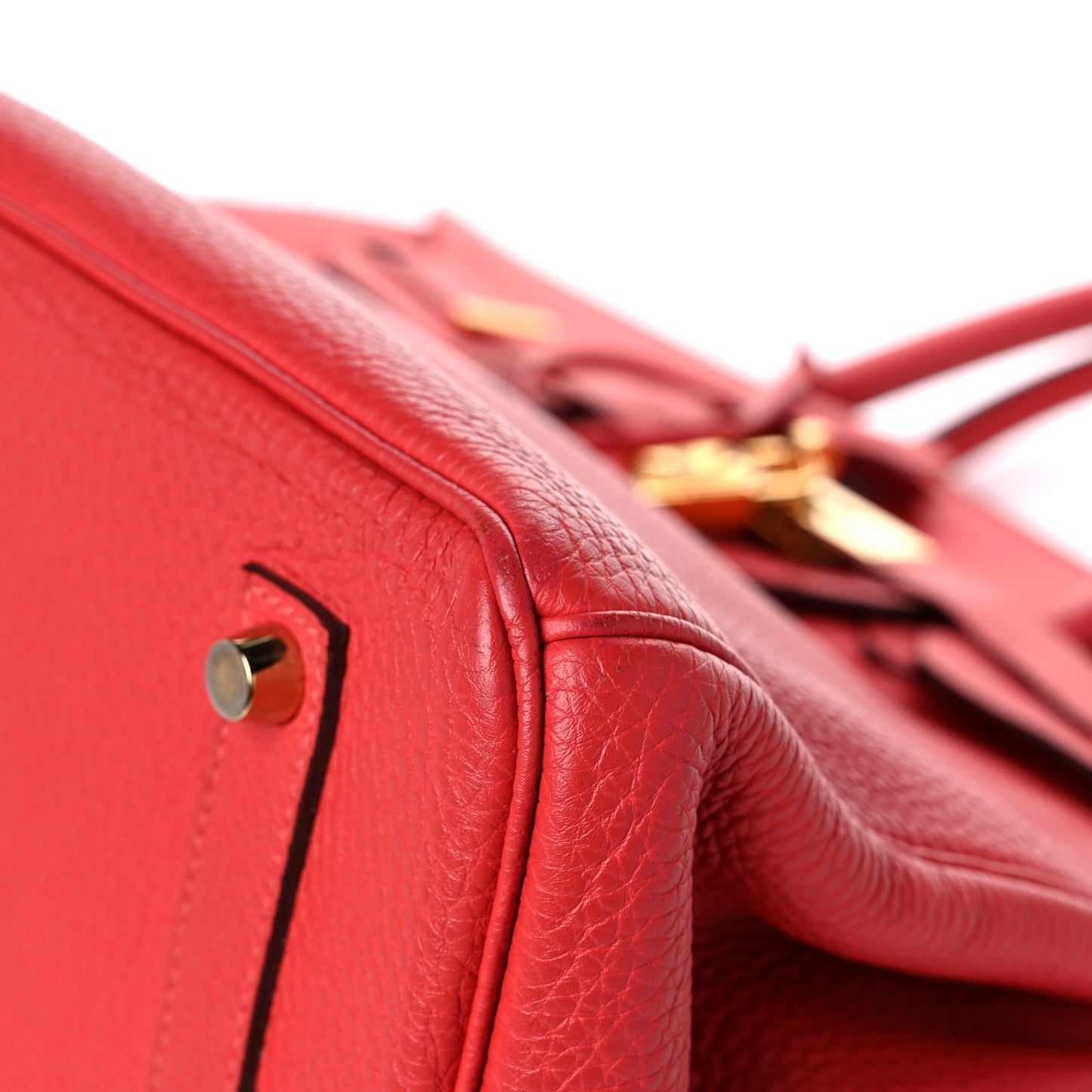 Togo Birkin 35 Rouge Pivoine