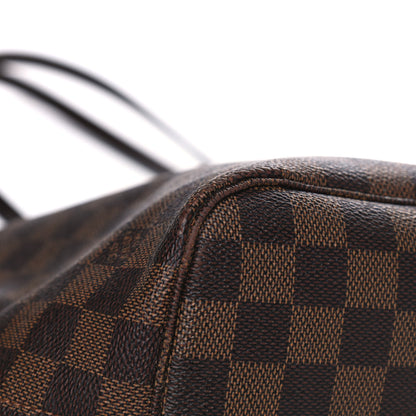 Louis Vuitton Damier Ebene Neo Neverfull MM Rose Ballerine 10 of 14