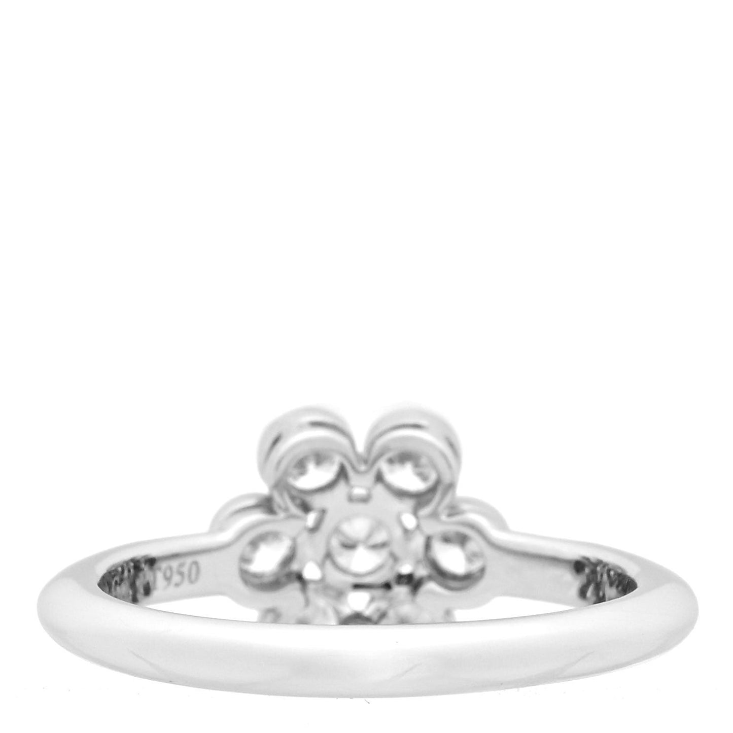 Platinum Diamond Enchant Flower Ring 47 4