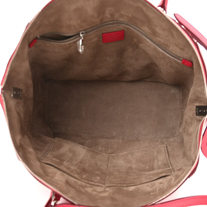 Louis Vuitton Veau Cachemire Soft Lockit MM Framboise 5 of 9