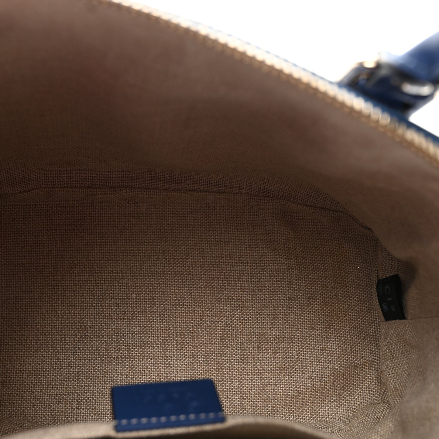 Soft Microguccissima Mini Dome Bag Blue