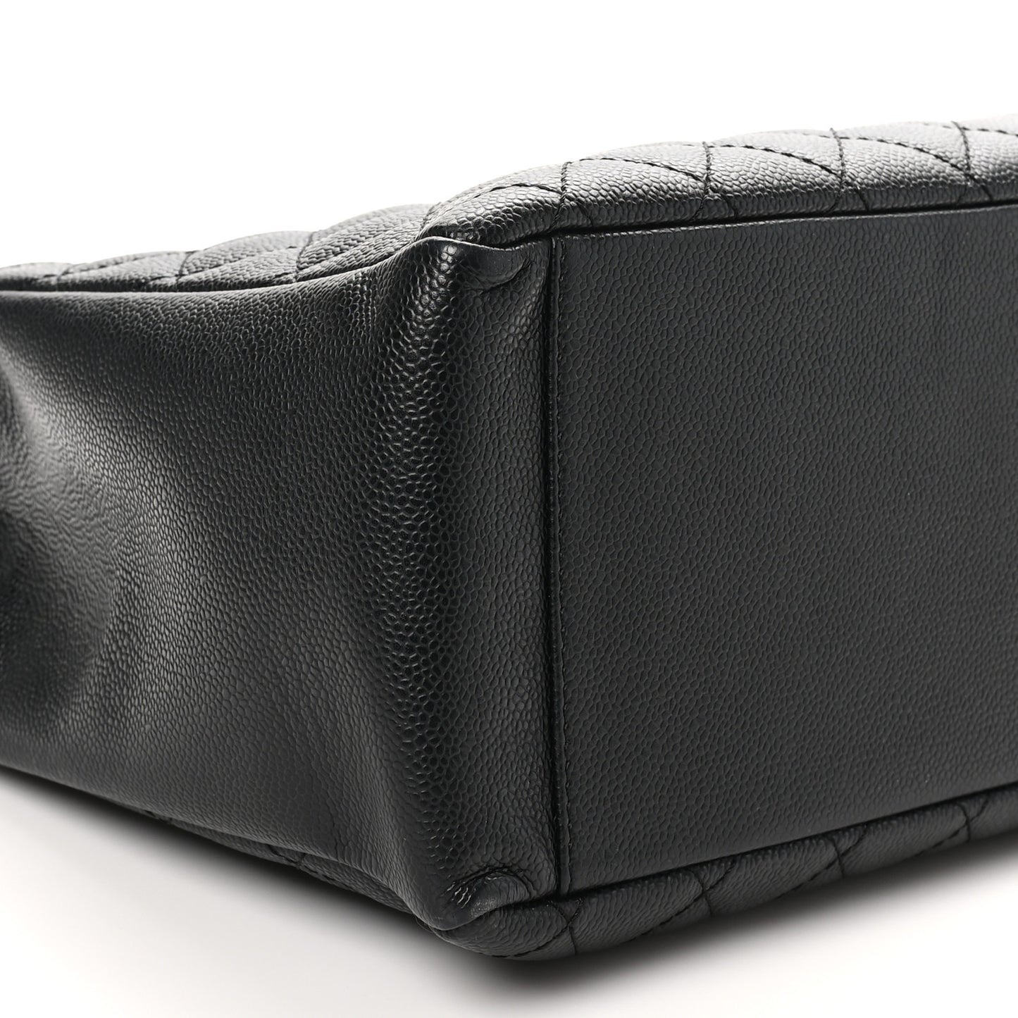 Caviar Quilted Grand Shopping Tote GST Black
