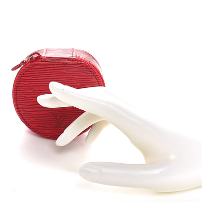 Louis Vuitton Epi Ecrin Bijoux 8cm Jewelry Box Red 2 of 7