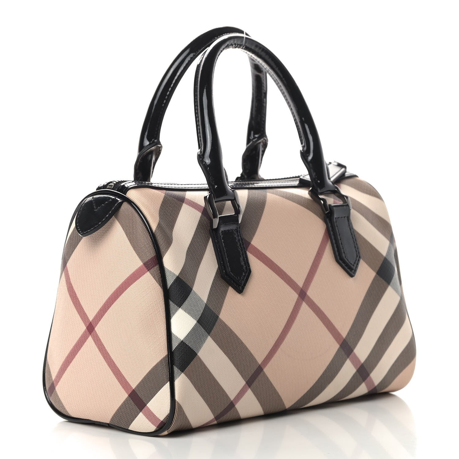 Burberry Nova Check Small Chester Bowling Bag Black 2 of 11
