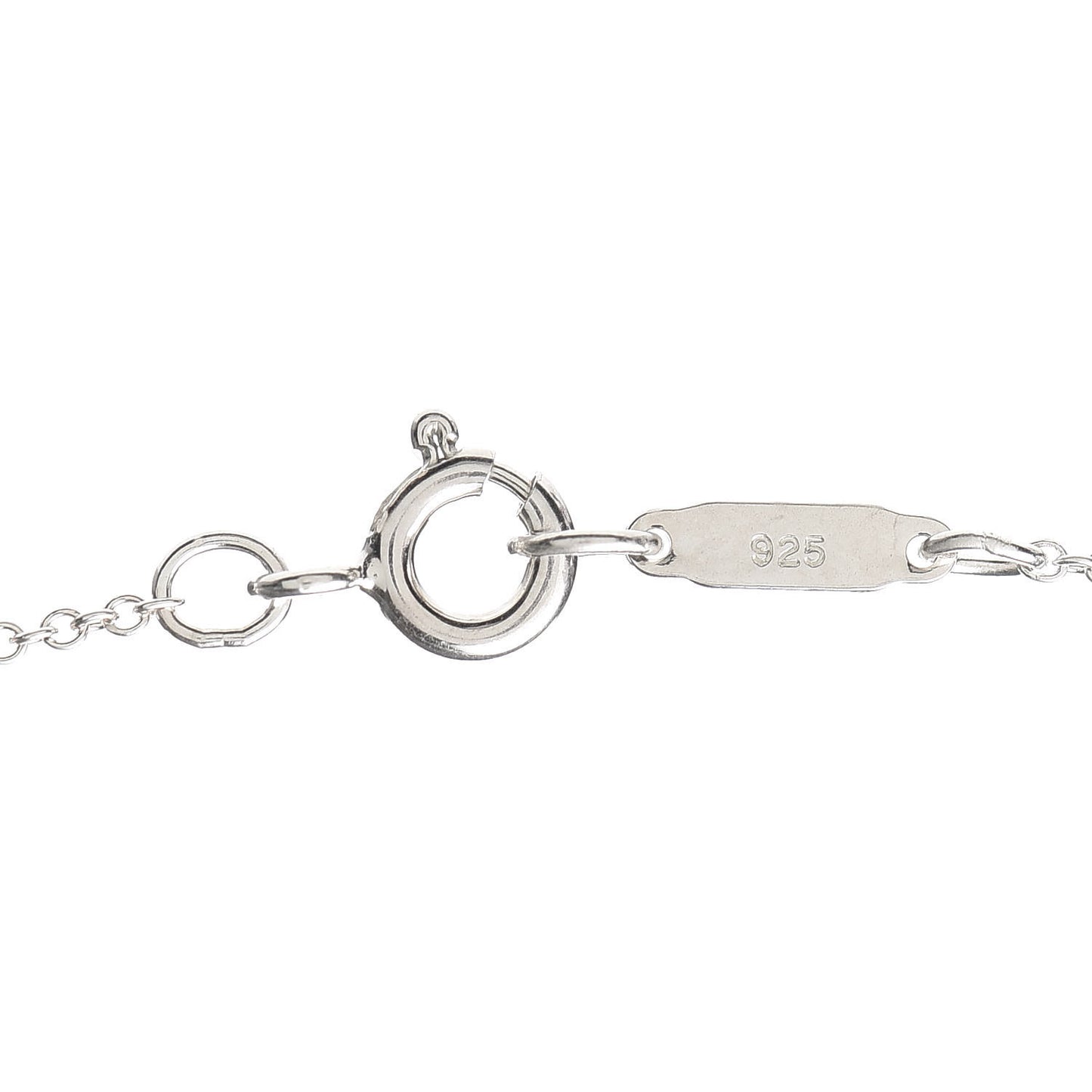 Sterling Silver Oval Loop Pendant Necklace