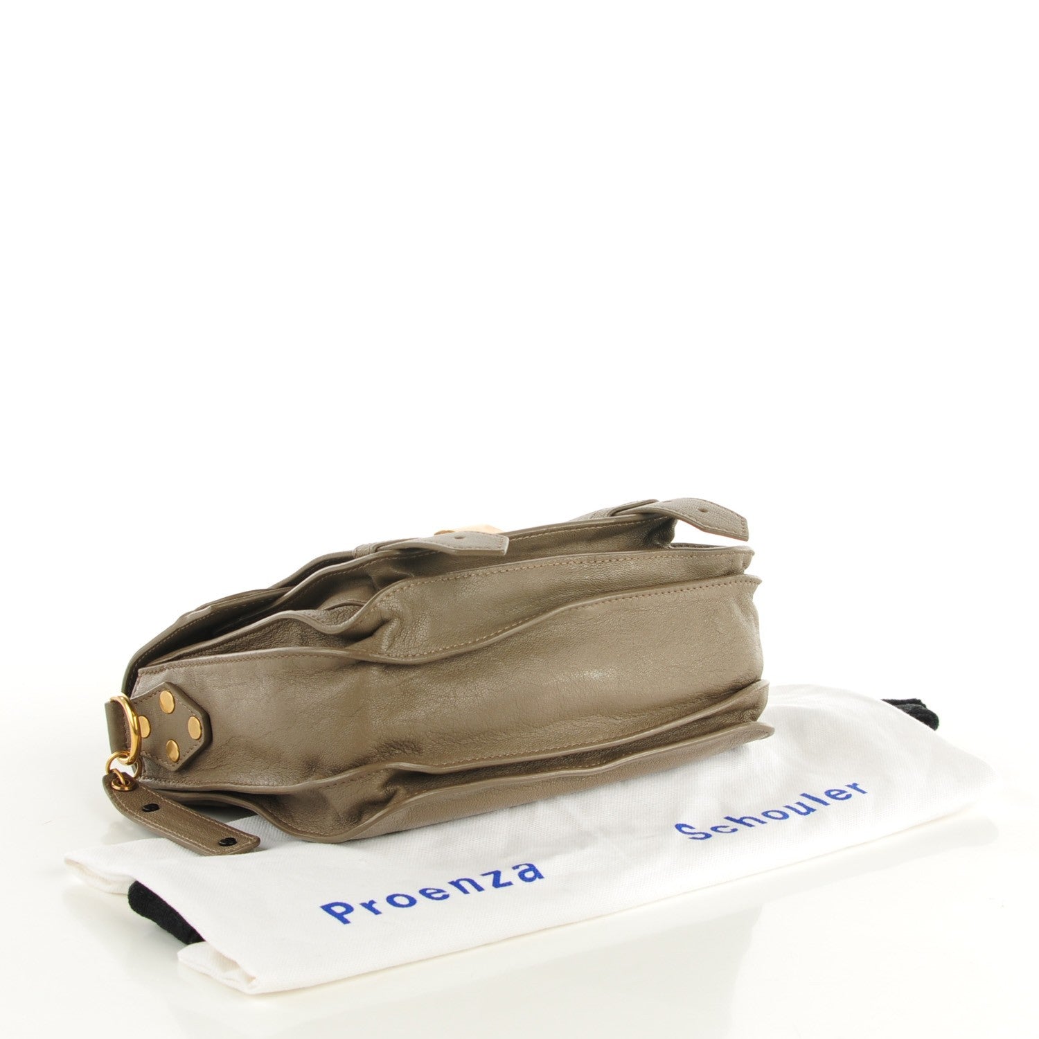 Proenza Schouler Lambskin PS1 Pouch Smoke 4 of 11