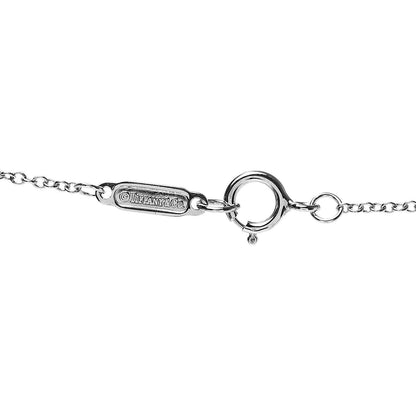 Tiffany 18K White Gold Diamond Double Heart Pendant Necklace 6 of 7