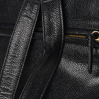 Chanel Caviar CC Backpack Black 10 of 11