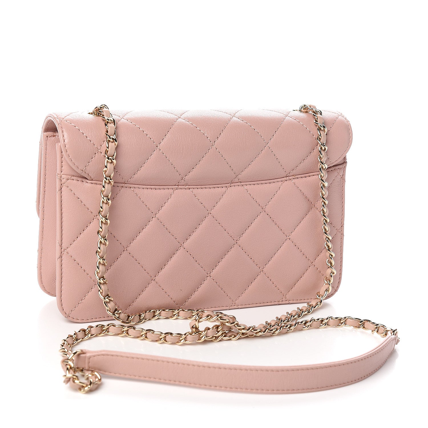 Chanel Sheepskin Quilted Mini Beauty Lock Flap Pink 3 of 10