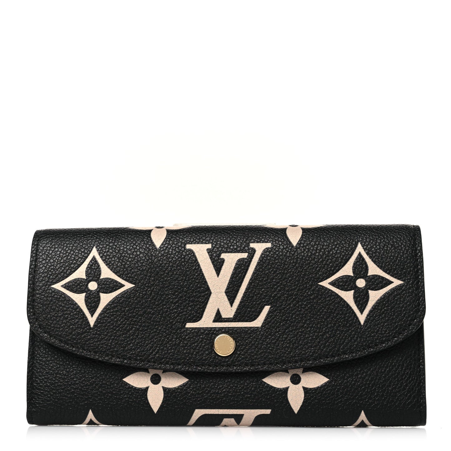Empreinte Monogram Giant Emilie Wallet Black Beige