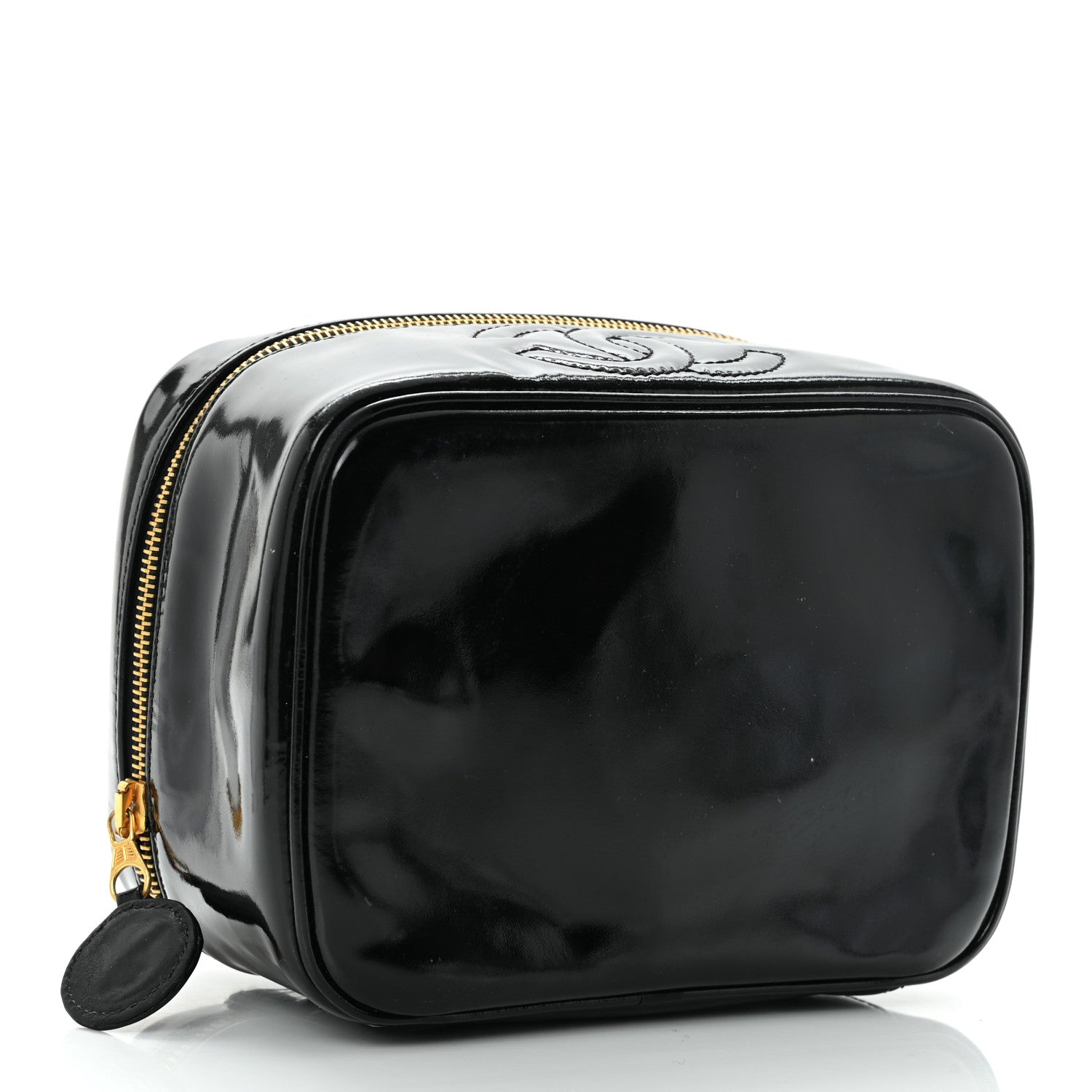 Chanel Patent Vanity Cosmetic Case Black 4 of 15