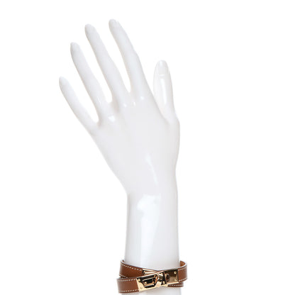 Hermes Barenia Kelly Double Tour Bracelet S Fauve 2 of 7