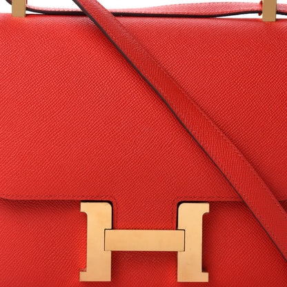 Hermes Epsom Constance 24 Rouge Casaque 11 of 11
