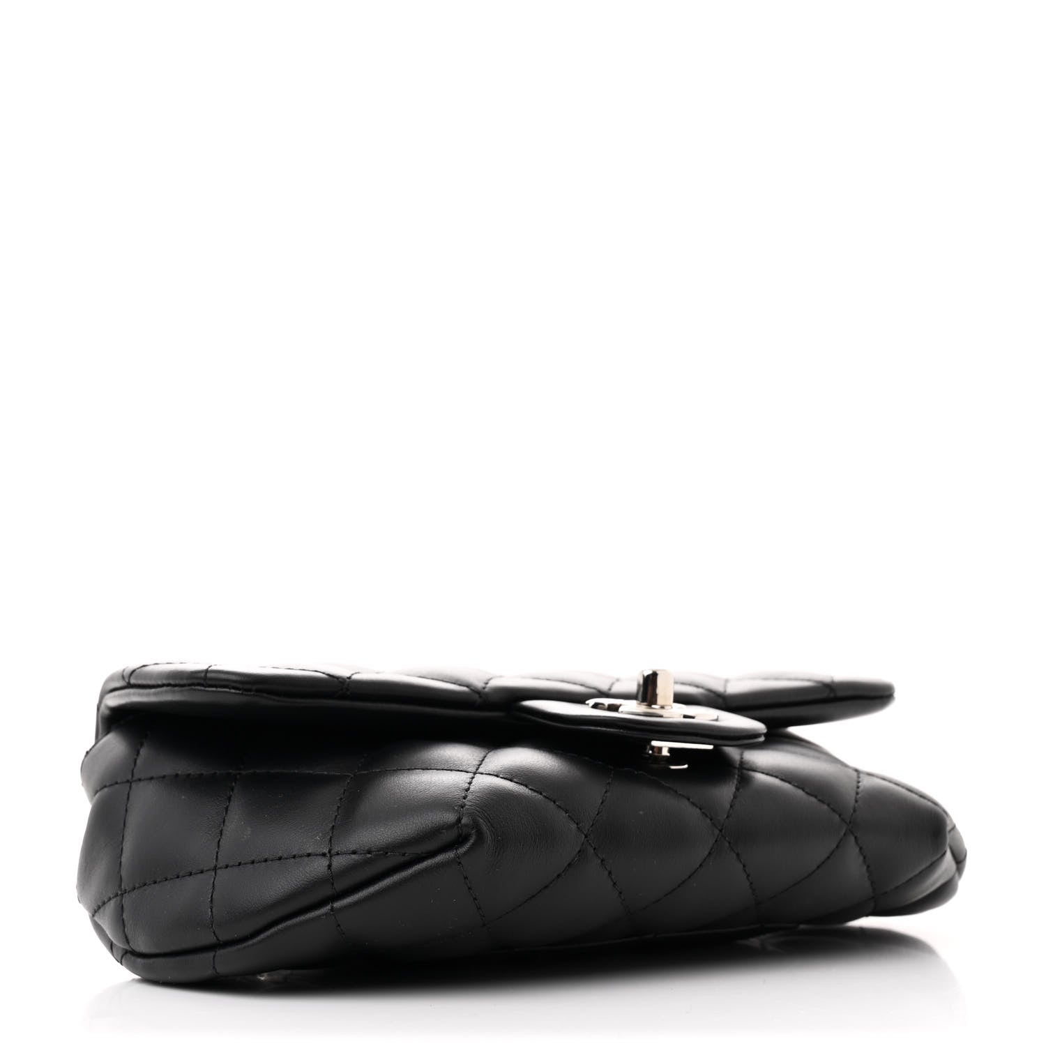 Chanel Calfskin Quilted CC Uniform Flap Belt Bag Black 4 of 11