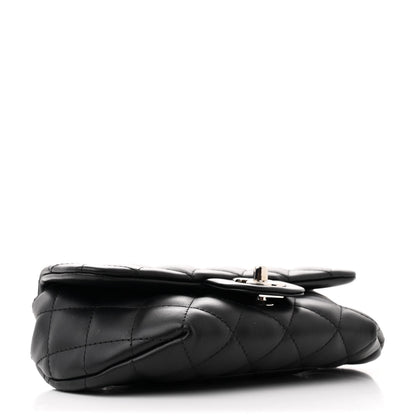Chanel Calfskin Quilted CC Uniform Flap Belt Bag Black 4 of 11