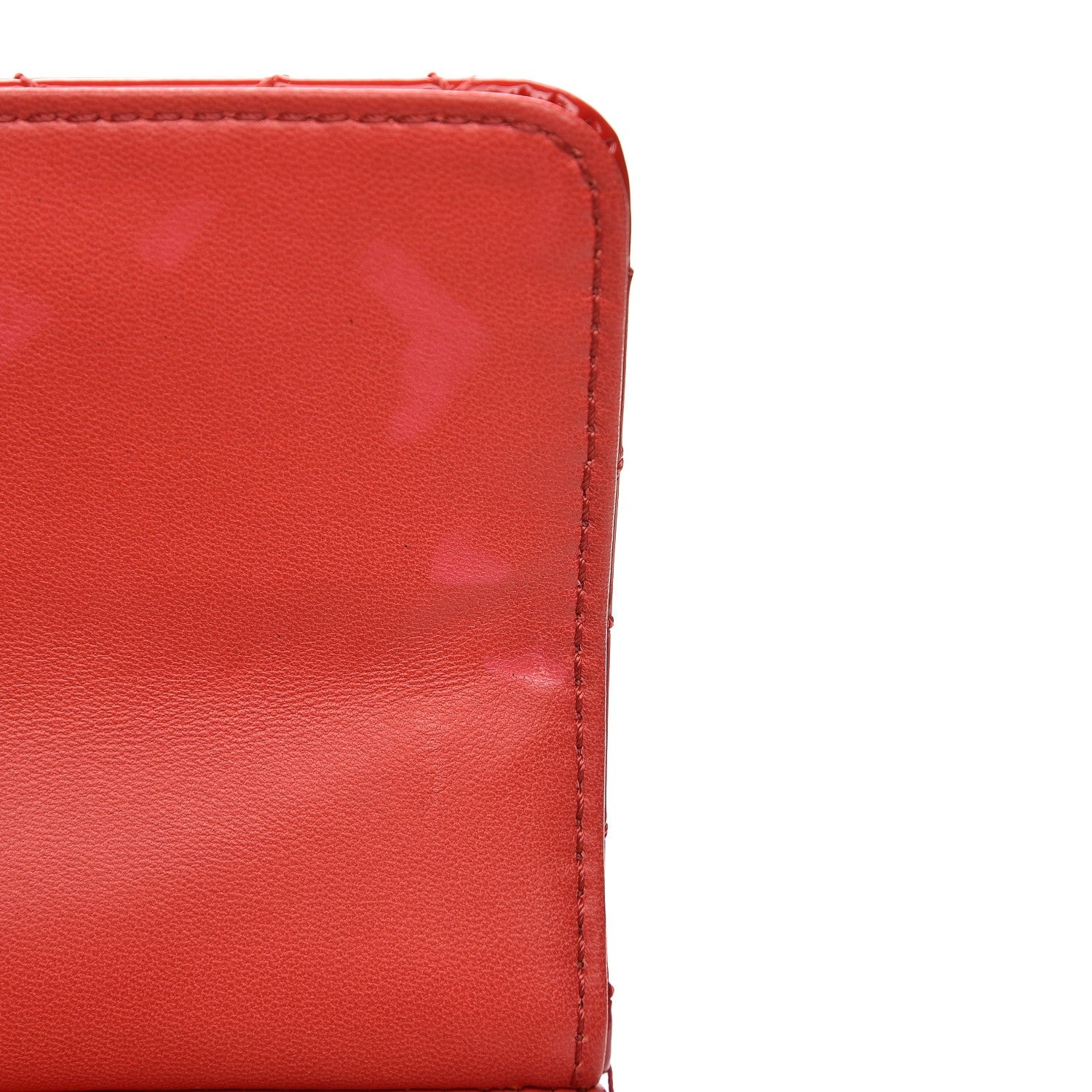 Chanel Patent Quilted Medium Diagonal CC Flap Red 9 of 10
