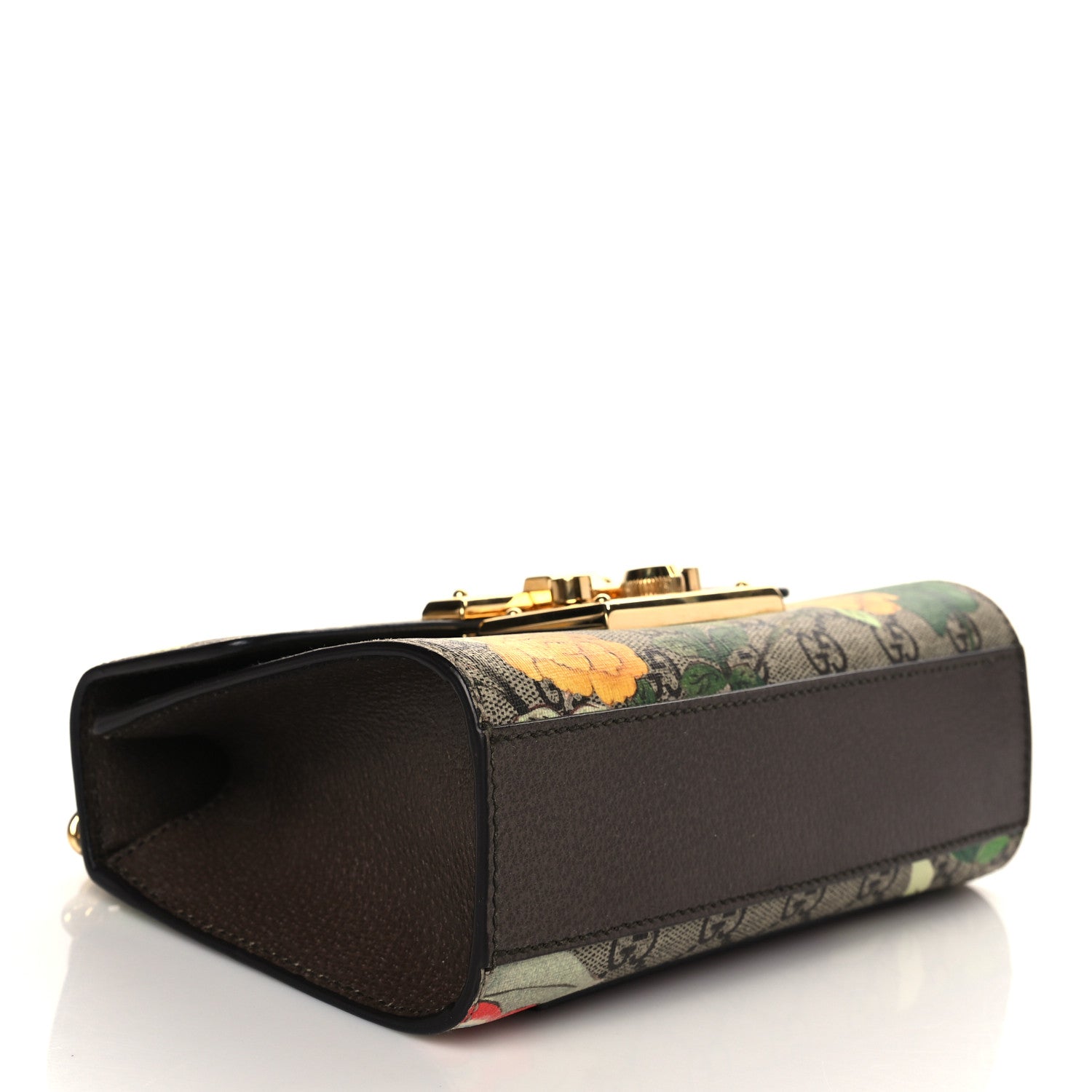 Gucci GG Supreme Monogram Tian Small Padlock Shoulder Bag Beige Multicolor New Acero 4 of 10