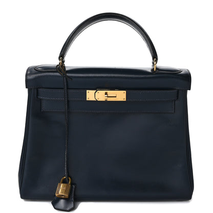 Hermes Box Kelly Retourne 28 Indigo 1 of 12