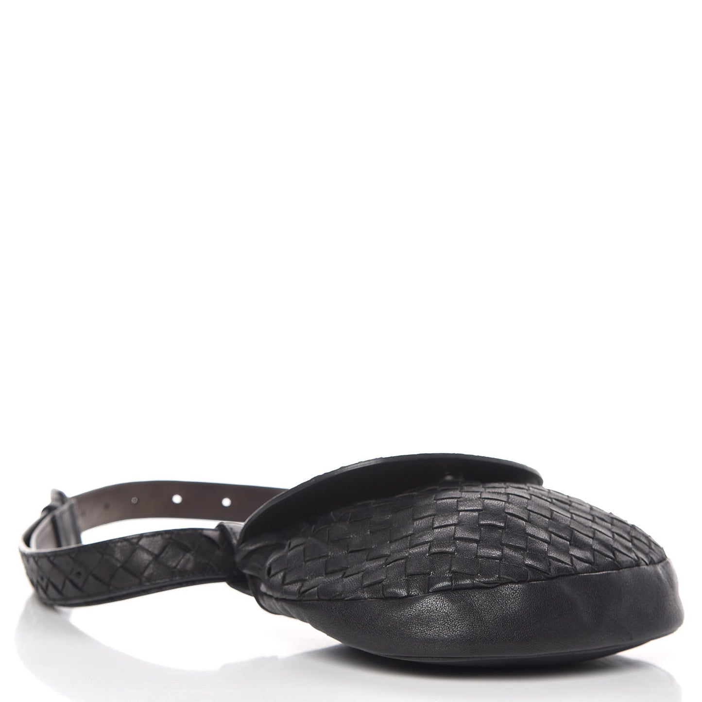 Nappa Intrecciato Belt Bag Black