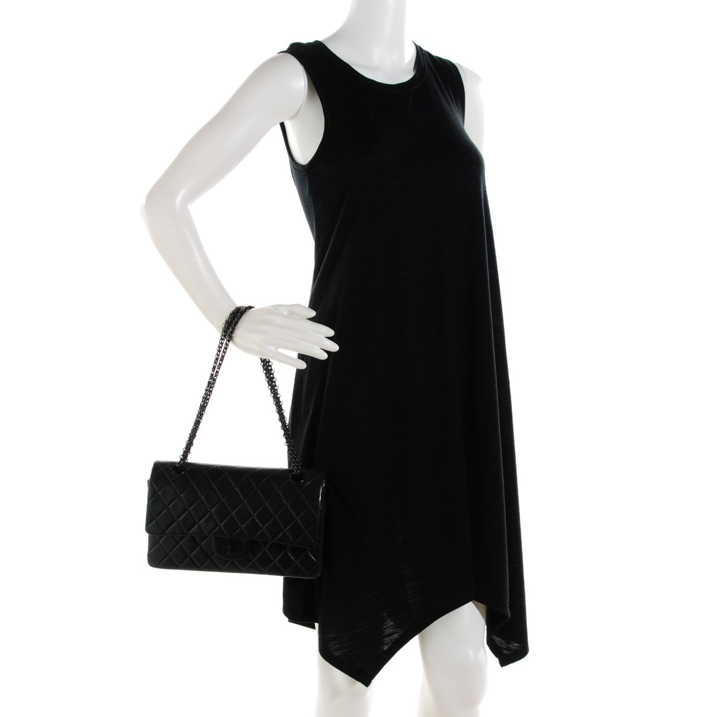 Lambskin Quilted 2.55 Reissue 225 Flap Black