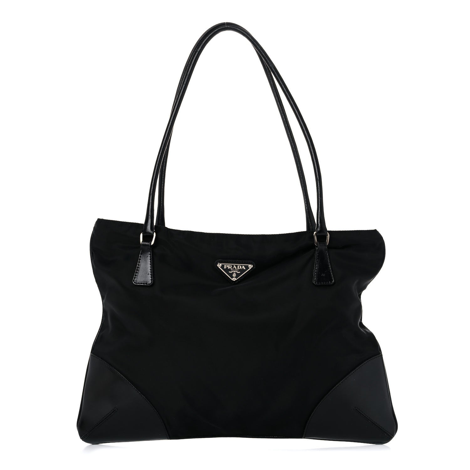 Prada Tessuto Nylon Soft Calf Tote Black 1 of 20