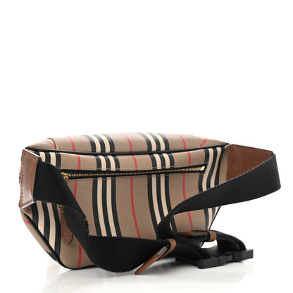 Burberry E-Canvas Icon Stripe Sonny Bum Bag Archive Beige 3 of 13