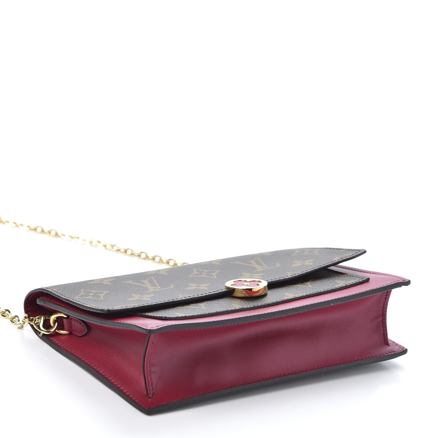 Louis Vuitton Monogram Flore Chain Wallet Fuchsia 3 of 8