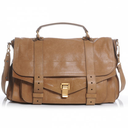 Proenza Schouler Lambskin PS1 Large Satchel Birch 1 of 8