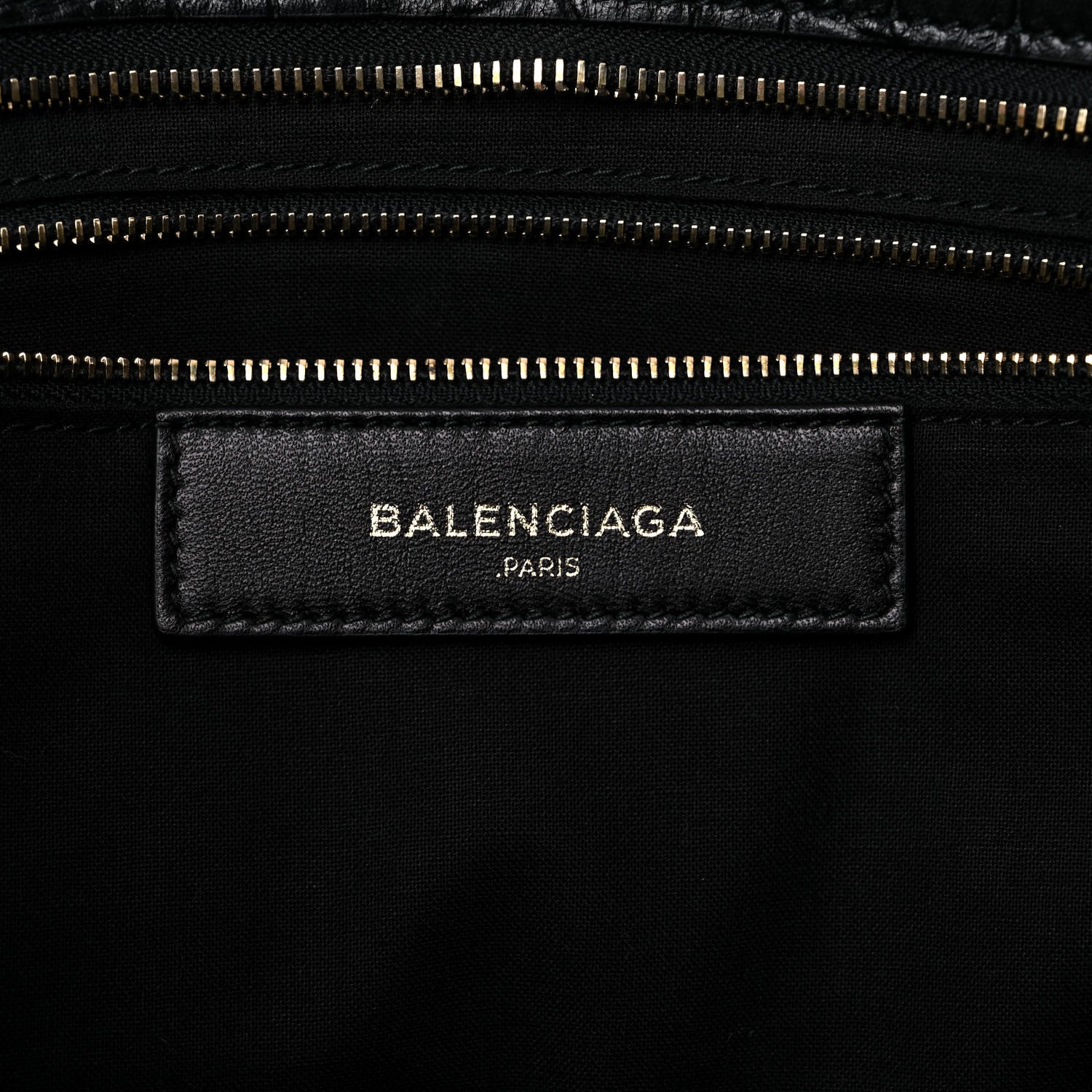 Balenciaga Calfskin Crocodile Embossed Classic Hardware City Black 6 of 13