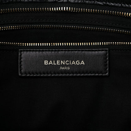 Balenciaga Calfskin Crocodile Embossed Classic Hardware City Black 6 of 13