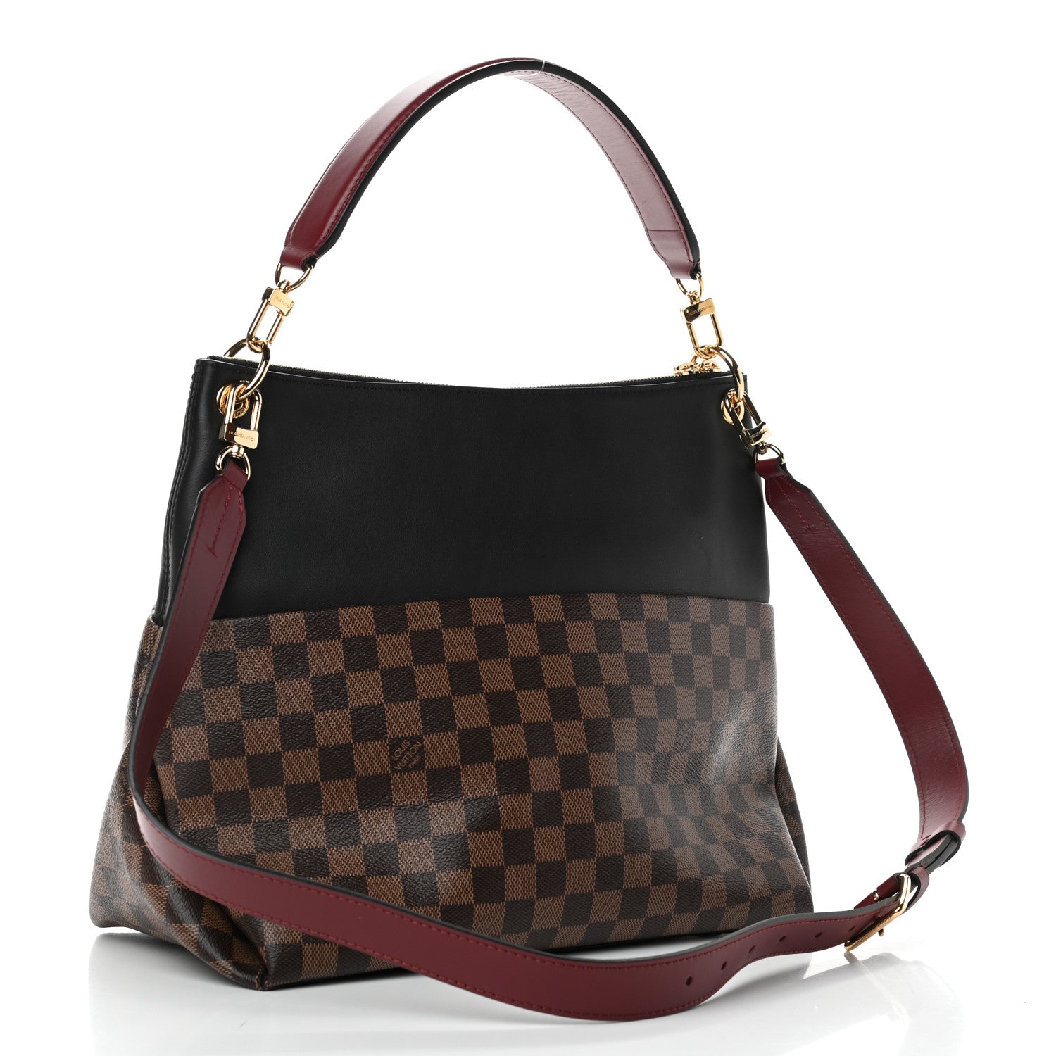 Louis Vuitton Damier Ebene Calfskin Maida Black 3 of 10