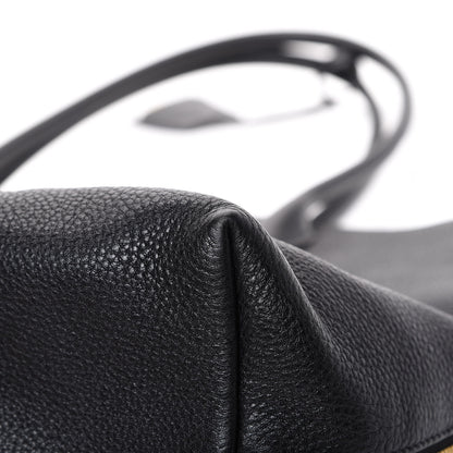Prada Vitello Daino Side Zip Tote Black 9 of 14