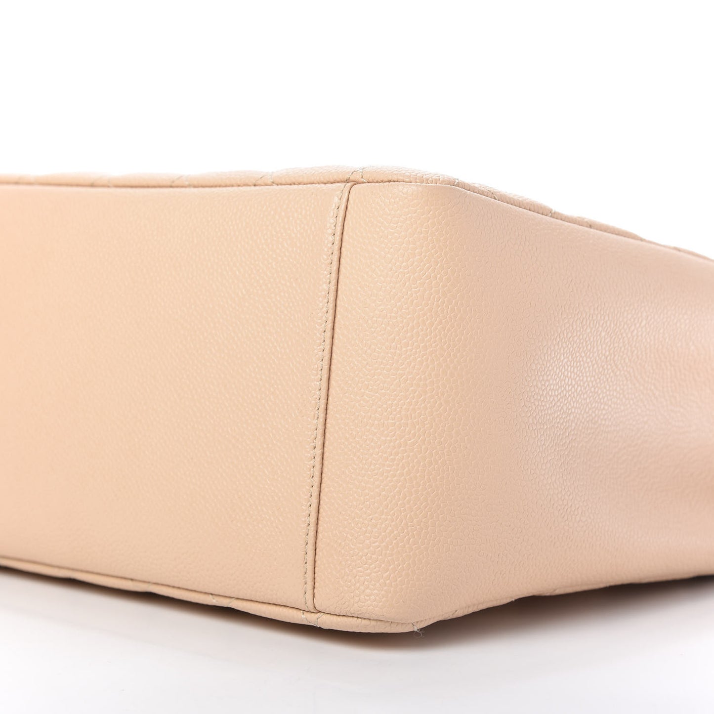 Caviar Quilted Grand Shopping Tote GST Beige Clair